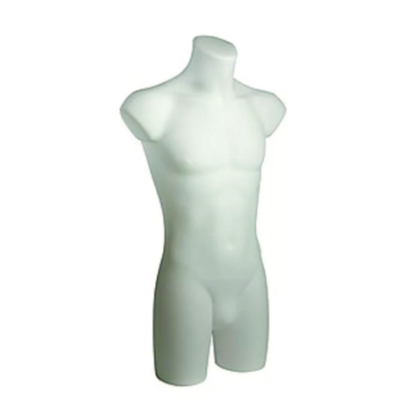 Alquiler de maniquí torso hombre (blanco)