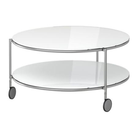 Alquiler de mesa baja redonda de cristal (Strind)