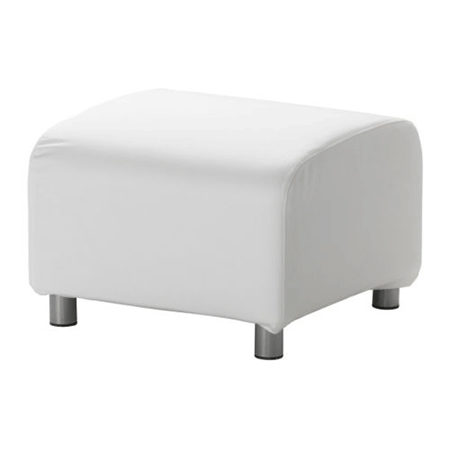 Alquiler de puf (blanco y crema)